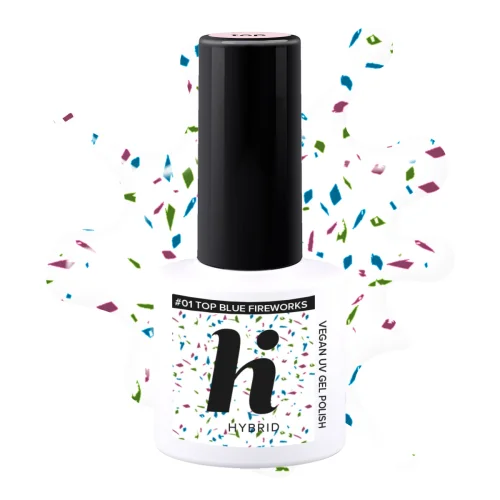 Przejdź do produktu hi hybrid Top No Wipe Blue Fireworks #01 - 5ml