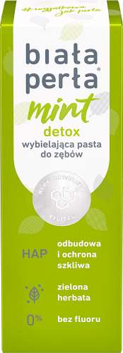 Przejdź do produktu Biała Perła Pasta wybielająca do zębów bez fluoru :mint detox