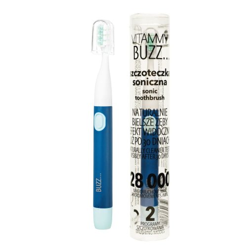 Przejdź do produktu VITAMMY BUZZ GRANAT Szczoteczka soniczna do zębów, 2 programy szczotkowania