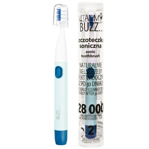 Przejdź do produktu VITAMMY BUZZ NIEBIESKI Szczoteczka soniczna do zębów, 2 programy szczotkowania