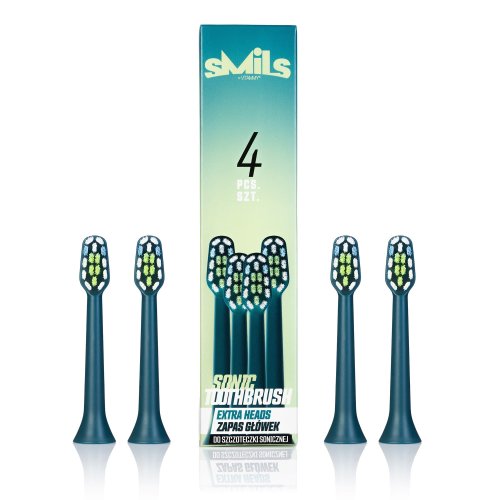 Przejdź do produktu VITAMMY SMILS MIX 2 CIEMNE Końcówki do szczoteczki sonicznej, różne kolory, 4 szt.