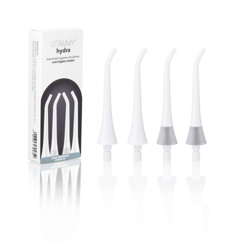Przejdź do produktu VITAMMY HYDRA BIAŁE Końcówki do irygatora, precyzyjne czyszczenie, 4 szt.