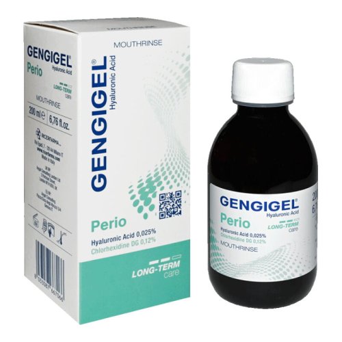Przejdź do produktu GENGIGEL Perio LONG TERM 0,025% HA oraz 0,12% CHX Mouthwash 200ml - płyn do płukania jamy ustnej z kwasem hialuronowym i chorheksydyną