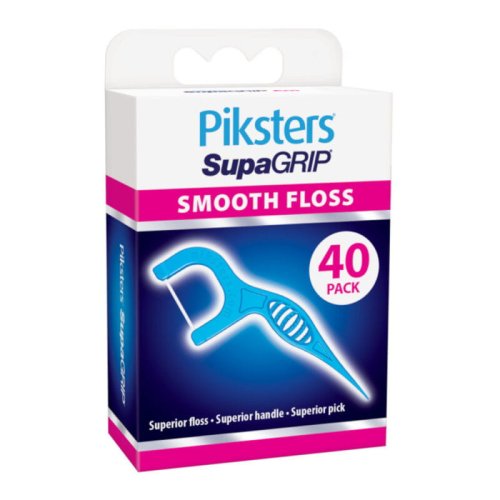 Przejdź do produktu PIKSTERS SupaGRIP SMOOTH FLOSS 40szt. - gładkie i wytrzymałe niciowykałaczki do czyszczenia przestrzeni międzyzęnowych