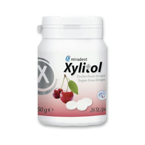 Przejdź do produktu MIRADENT Xylitol Drops 26szt. Wiśnia - przeciwpróchnicze cukierki z ksylitolem dla dzieci i dorosłych