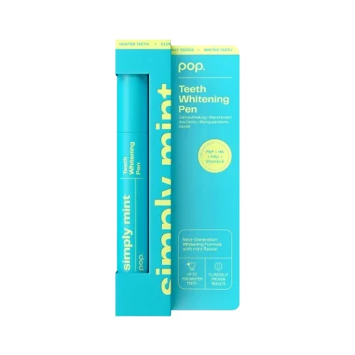 Przejdź do produktu Pop Teeth Whitening Pen Simply Mint, pisak wybielający miętowy, 4 ml