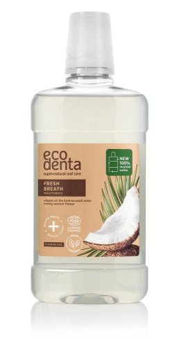 Przejdź do produktu ECODENTA Organic Płyn do płukania jamy ustnej Fresh Breath 500ml - o smaku kokosa 75ml
