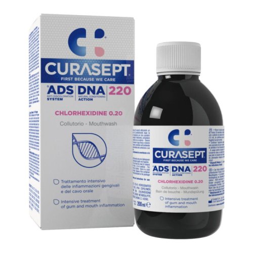 Przejdź do produktu CURASEPT ADS DNA 220 płyn do płukania jamy ustnej z chlorheksydyną 0.20% - 200ml