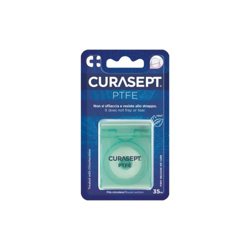 Przejdź do produktu CURASEPT Nić-taśma PTFE, płaska, pokryta teflonem 35m - zielona