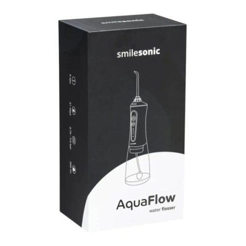 Przejdź do produktu SMILESONIC AquaFlow BLACK - irygator bezprzewodowy CZARNY