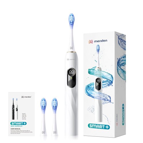 Przejdź do produktu Meriden szczoteczka soniczna Smart+ White z wyświetlaczem LED - 5 trybów mycia