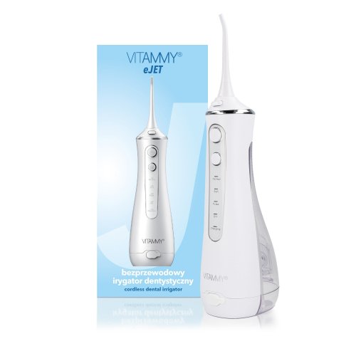 Przejdź do produktu VITAMMY eJet Bezprzewodowy irygator dentystyczny, 5 końcówek w zestawie