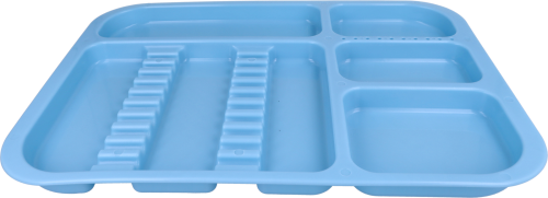 Przejdź do produktu Tacka stomatologiczna 34x24,5x2 cm (plastikowa, autoklawowalna) - niebieska