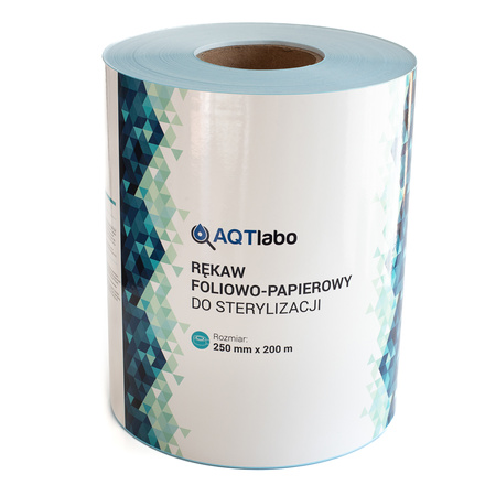 Przejdź do produktu Rękaw papierowo-foliowy do sterylizacji 25 cm x 200 m AQTlabo