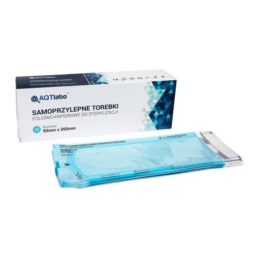 Przejdź do produktu Torebki do sterylizacji 90 x 260 mm AQTlabo