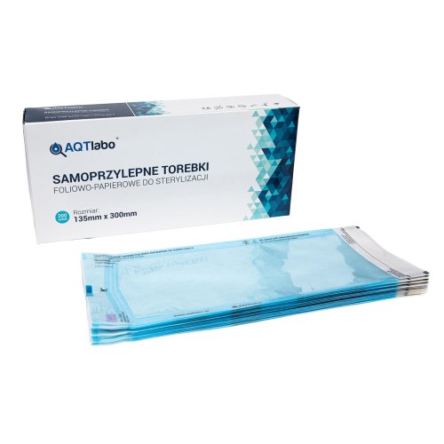 Przejdź do produktu Torebki do sterylizacji 135 x 300 mm AQTlabo