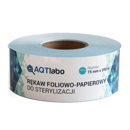 Przejdź do produktu Rękaw papierowo-foliowy do sterylizacji 7,5 cm x 200 m AQTlabo