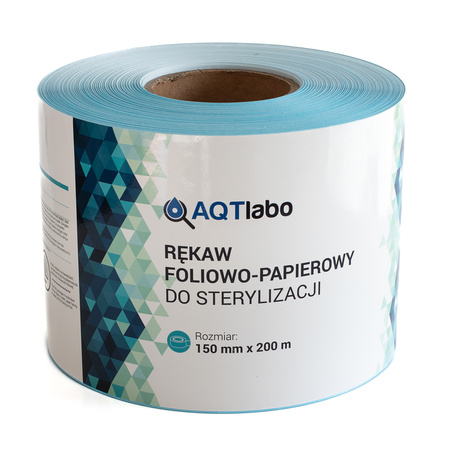 Przejdź do produktu Rękaw papierowo-foliowy do sterylizacji 15 cm x 200 m AQTlabo