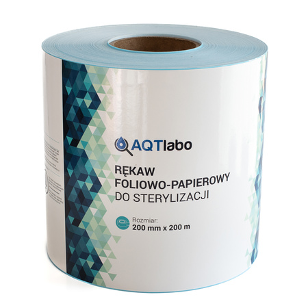 Przejdź do produktu Rękaw papierowo-foliowy do sterylizacji 20 cm x 200 m AQTlabo