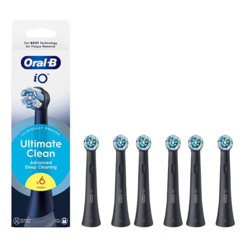 Przejdź do produktu ORAL-B BRAUN KOŃCÓWKI RBCB-6F iO ULTIMATE CLEAN BLACK 6szt.