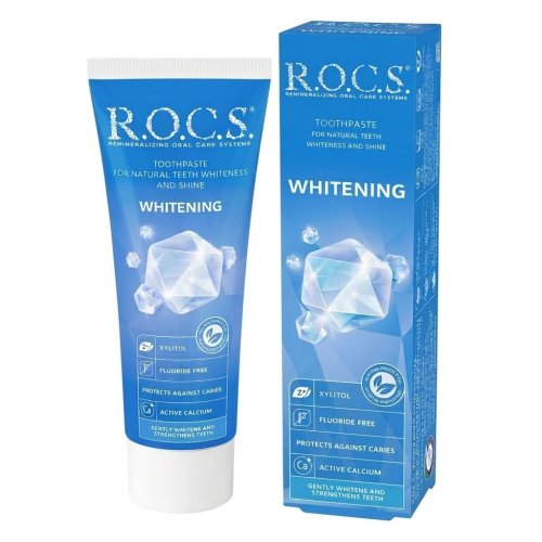 Przejdź do produktu ROCS pasta do zębów Whitening - wybielająca z xylitolem 75ml