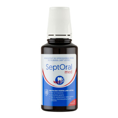 Przejdź do produktu SEPTORAL MED 0,20% CHX 200ml - koncentrat płynu do płukania jamy ustnej z chlorheksydyną 0,20% CHX do rozcieńczania
