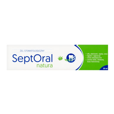 Przejdź do produktu SEPTORAL Natura 20ml - żel stomatologiczny z CPC, aloesem i kwasem hialuronowym