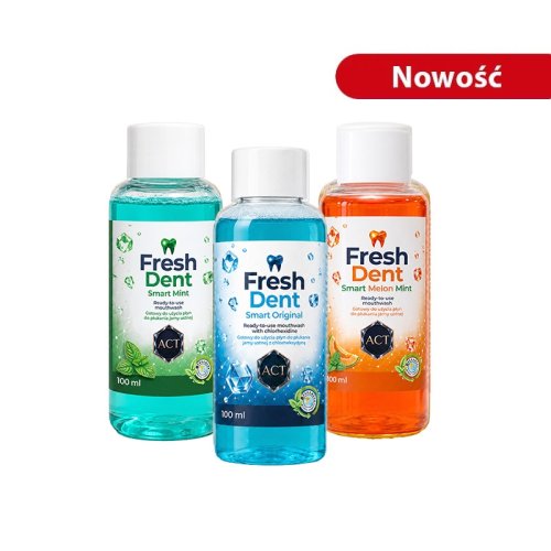 Przejdź do produktu płyn do płukania jamy ustnej MINT - FRESH DENT SMART 100 ml