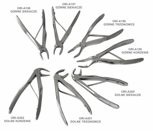 Przejdź do produktu ROY-A7SET, KLESZCZE BERTEN DO ZĘBÓW MLECZNYCH / KOMPLET 7 SZT.