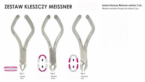 Przejdź do produktu ROY-A3SET-122, KLESZCZE EKSTRAKCYJNE MEISSNER