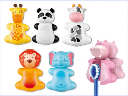 Przejdź do produktu MIRADENT Funny Animals - uchwyt na szczoteczki do zębów na przyssawki