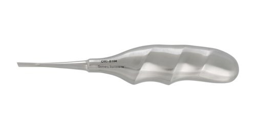 Przejdź do produktu ROY-B104, DŹWIGNIA KORZENIOWA BEIN Z PROFILOWANĄ RĄCZKĄ - PROSTA ŚCIĘTA, LEWA (SZER. 3 MM)