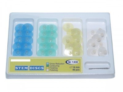 Przejdź do produktu Dyski polerujące z trzonkiem set 40szt 14mm + 3 mandrelki / Asortyment