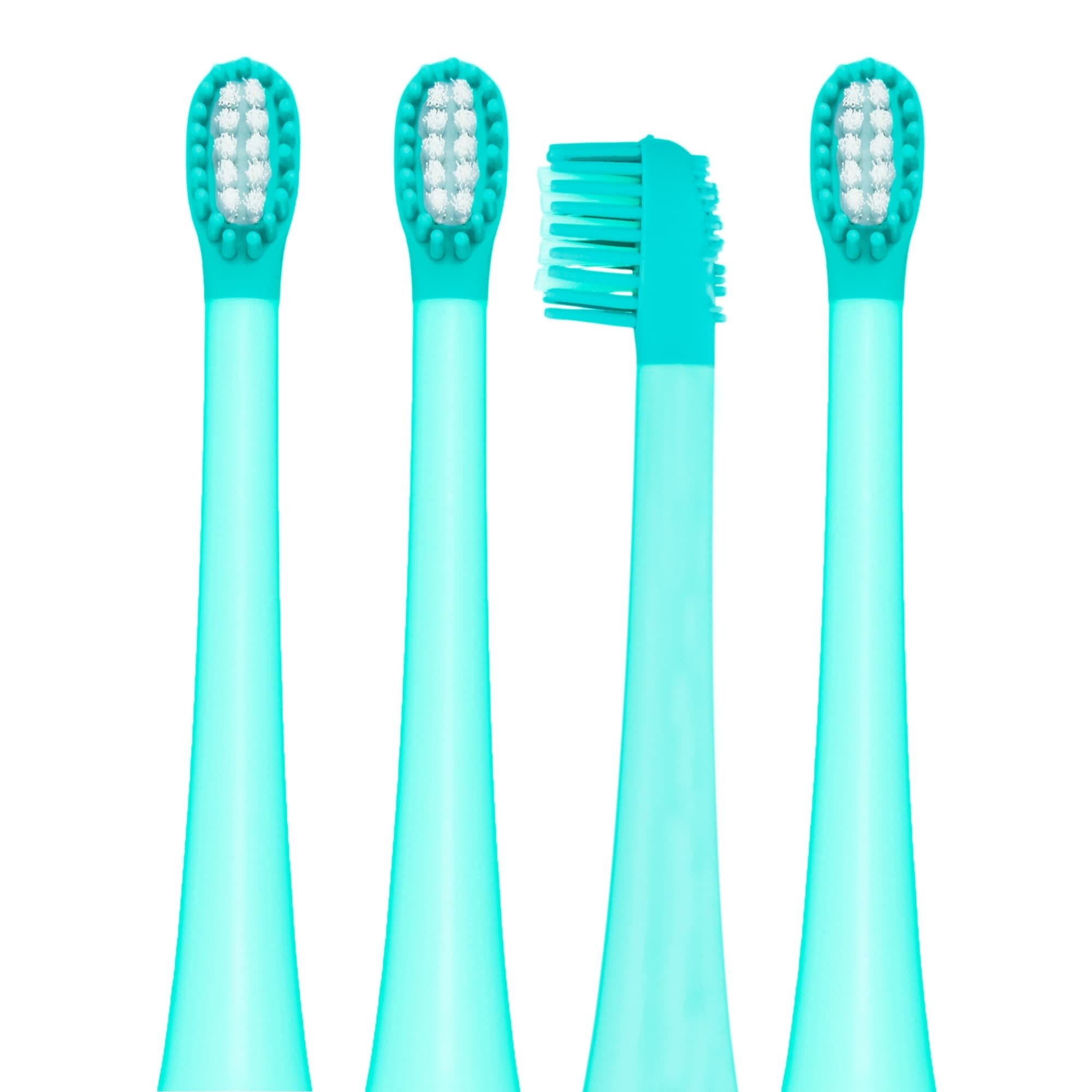 Сменные насадки для детей Vitammy Dino Turquoise, с 3 лет, 4 шт