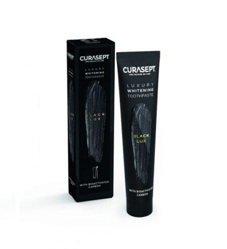 Отбеливающая зубная паста Curasept Whitening Luxury Black, с активированным углём, 75 мл