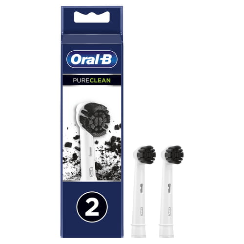 Сменные насадки Oral-B Pure Clean Charcoal, с активированным углём, 2 шт