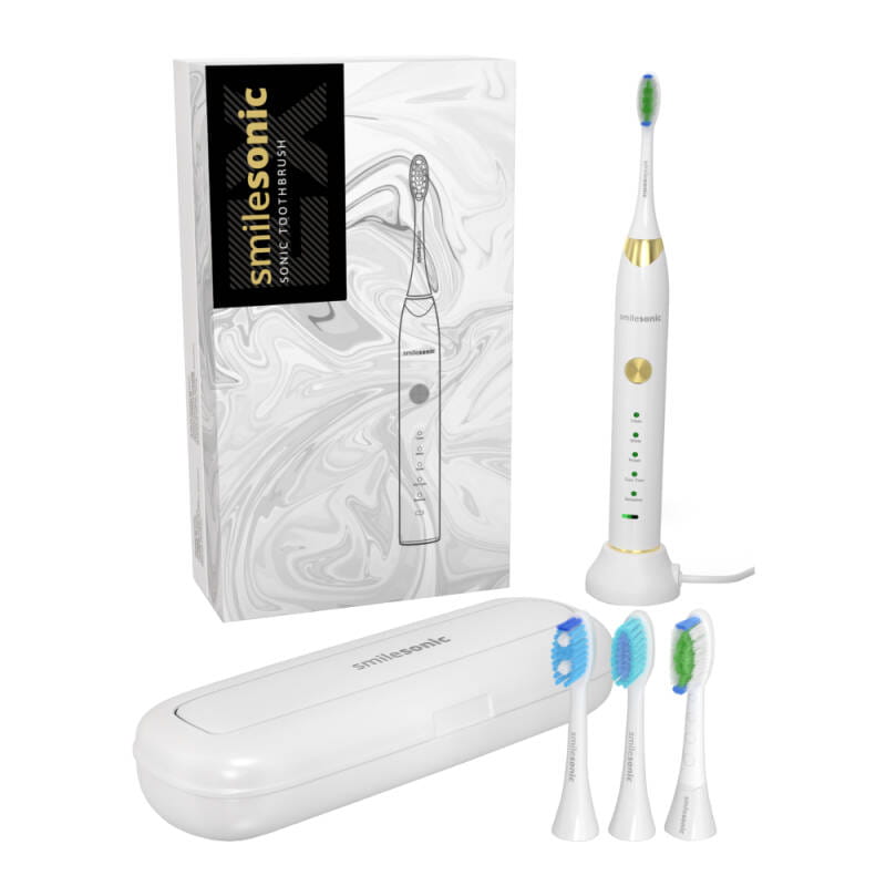 Звуковая зубная щётка SmileSonic EX White, 48 000 движений в минуту