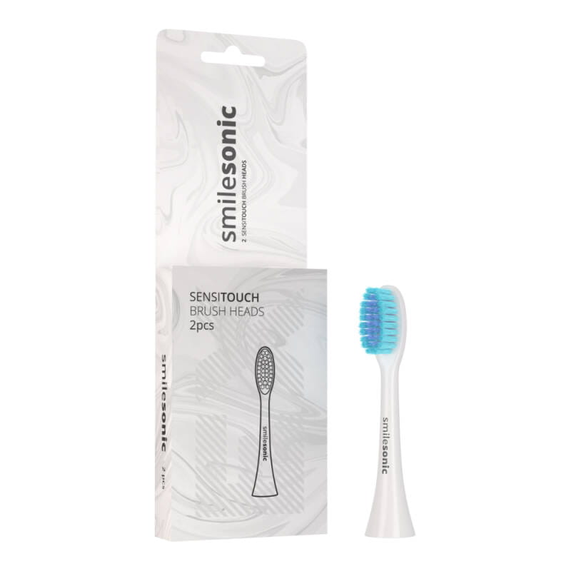 Сменные насадки SmileSonic SensiTouch White, для чувствительных зубов и дёсен, 2 шт