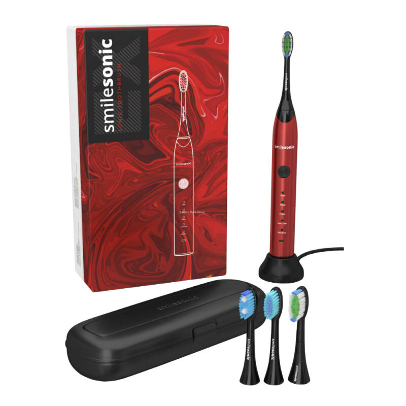Звуковая зубная щётка SmileSonic EX Red, 48 000 движений в минуту