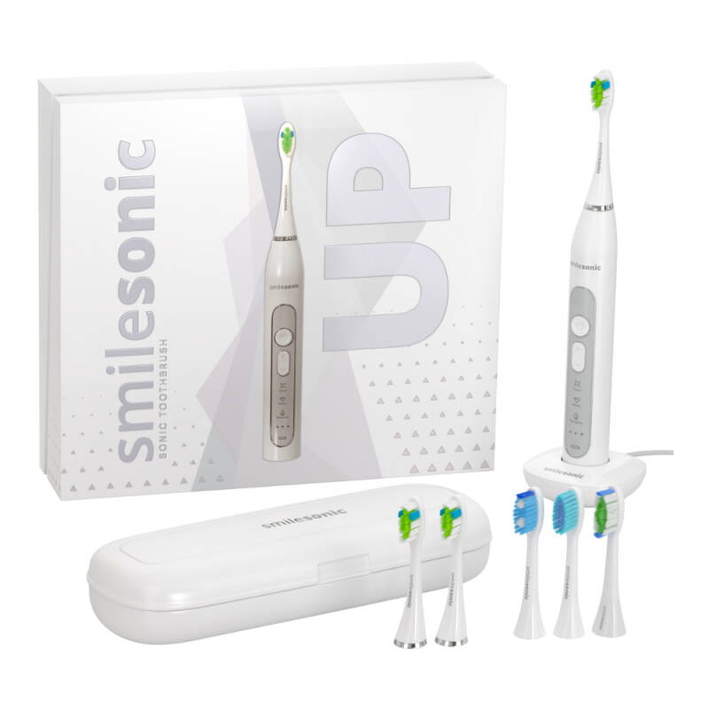 Звуковая зубная щётка SmileSonic UP White, 3 режима, с регулировкой интенсивности