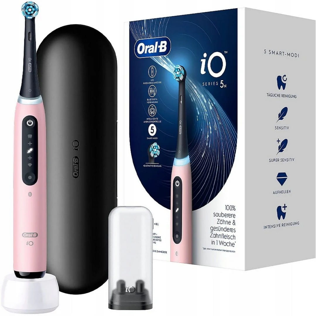Электрическая зубная щётка Oral-B iO 5 Pink, с дорожным футляром