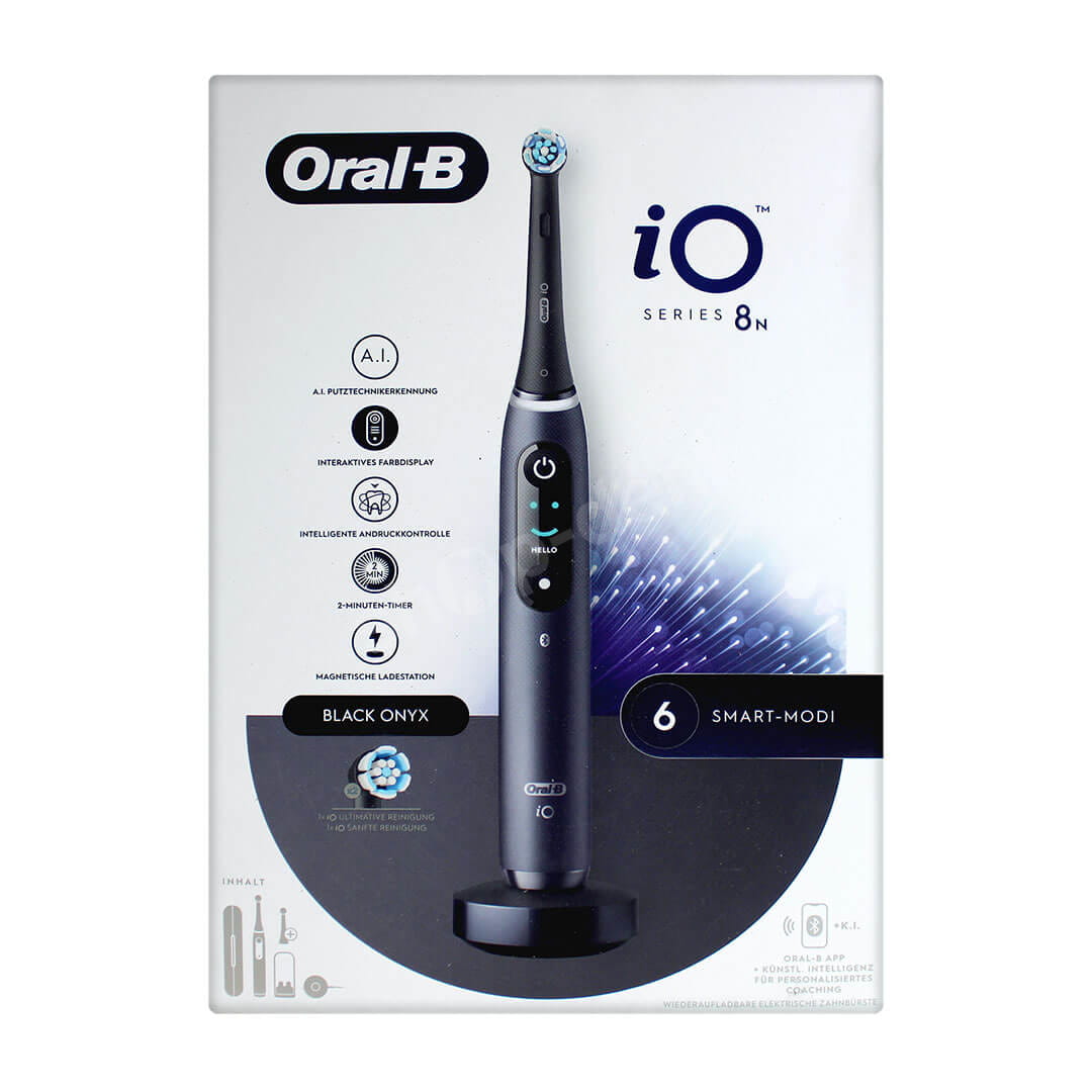 Электрическая зубная щётка Oral-B iO Series 8N Black Onyx, 2 насадки, с футляром