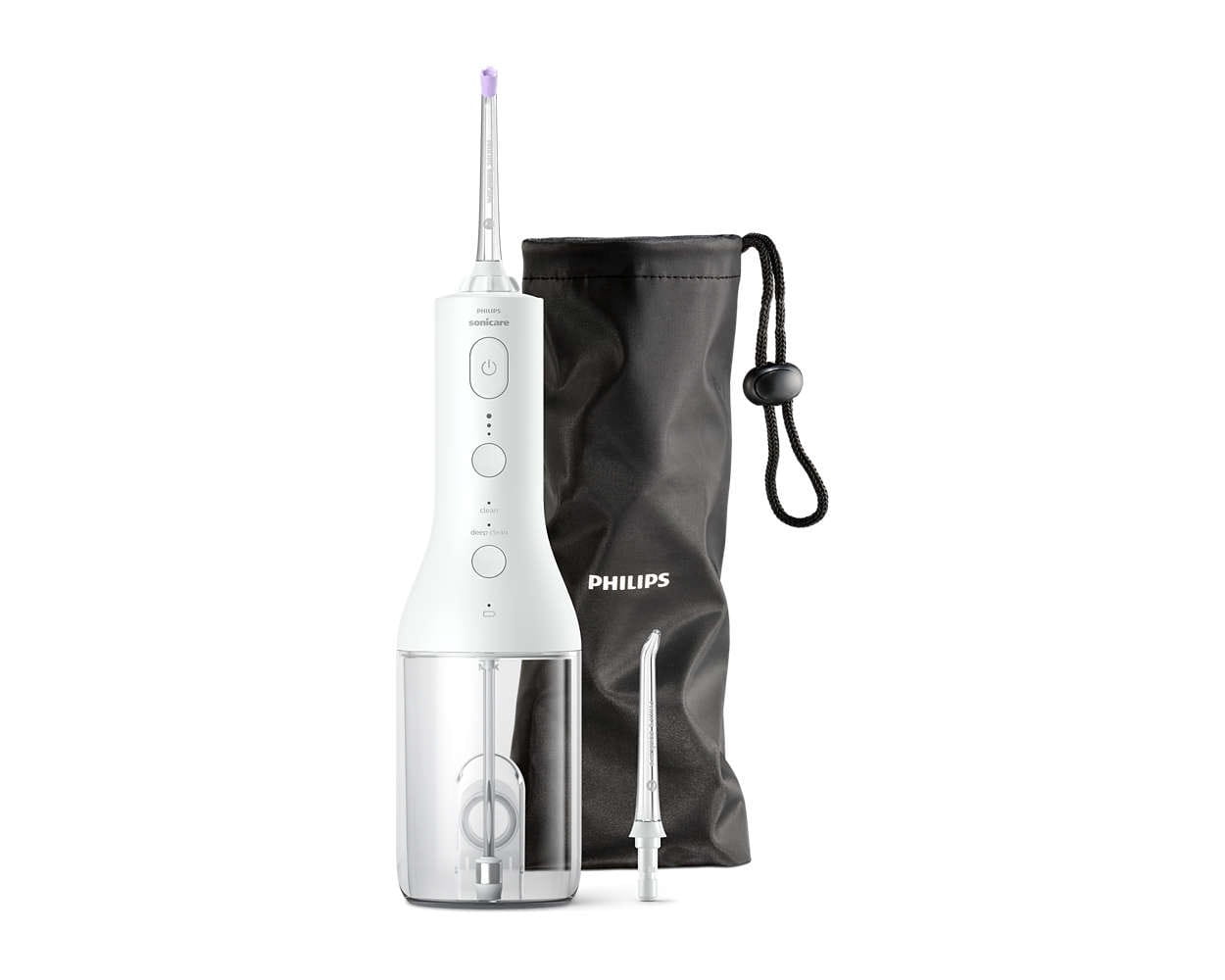 Ирригатор Philips Sonicare Power Flosser 3000 HX3826, беспроводной, 2 режима, 3 уровня интенсивности