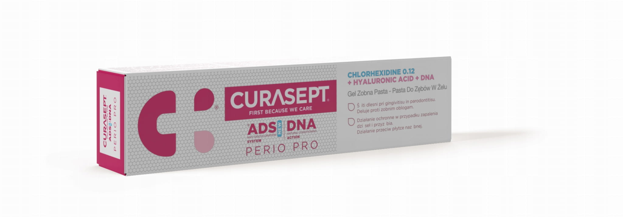 Зубная паста Curasept ADS DNA Perio Pro, гель с хлоргексидином 0,12% и гиалуроновой кислотой