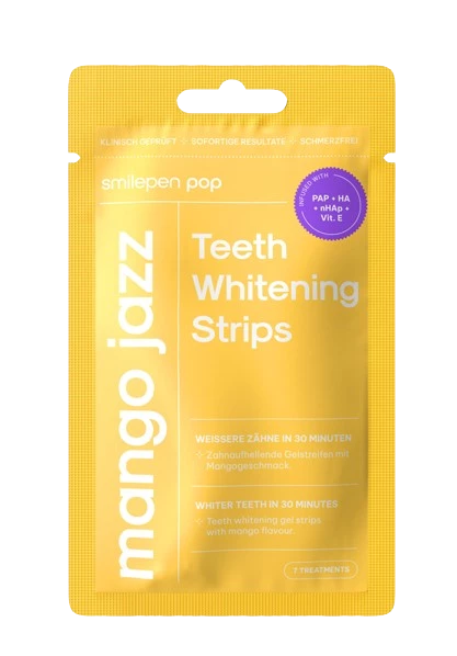Отбеливающие полоски Smilepen Pop Mango Jazz, с PAP, 7 пар