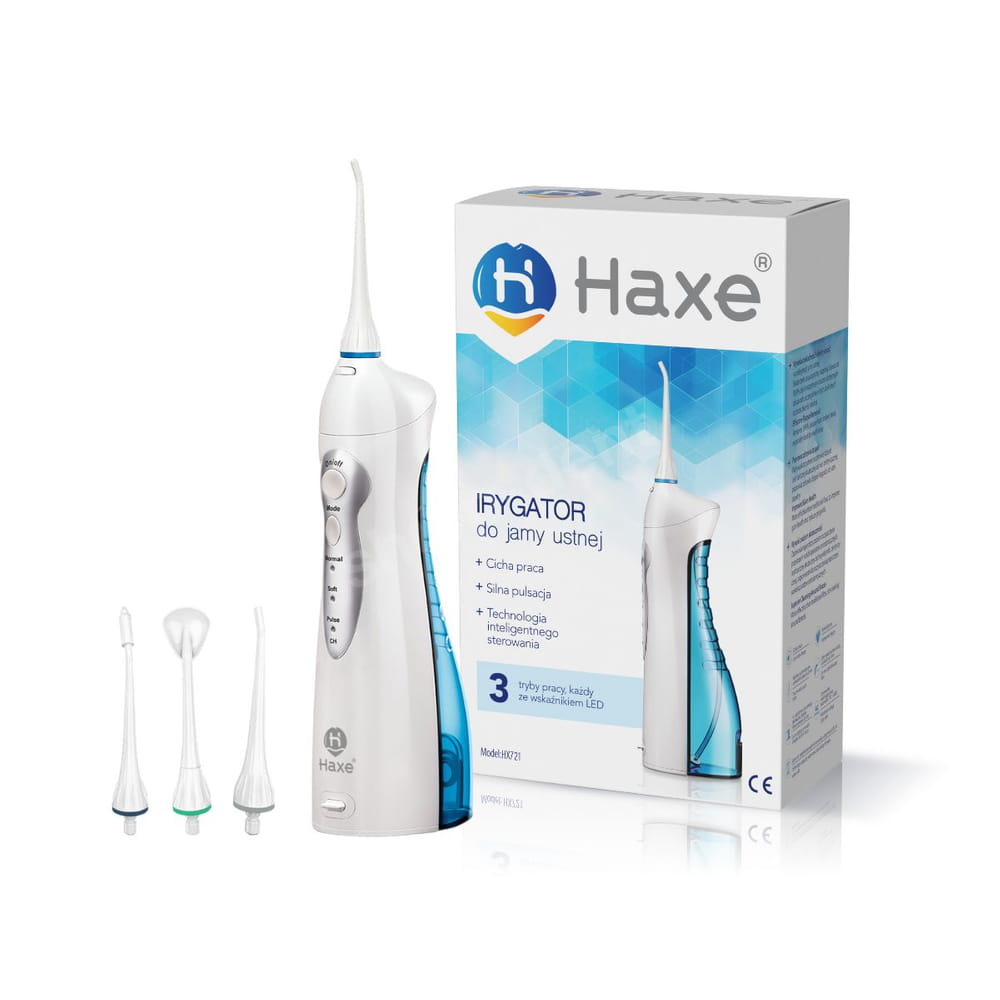Ирригатор Haxe HX721 беспроводной, 3 режима, давление до 6,2 бар