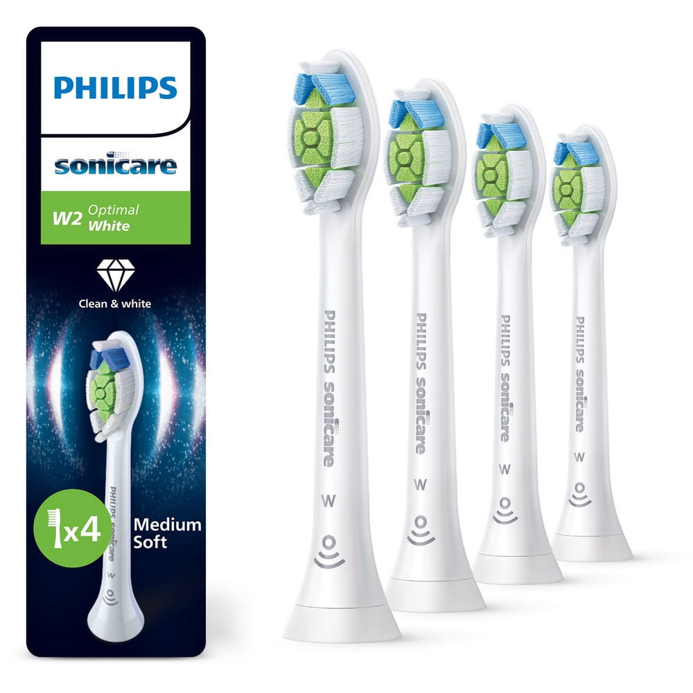 Сменные насадки Philips Sonicare Optimal White W2 Standard HX6064, отбеливающие, 4 шт