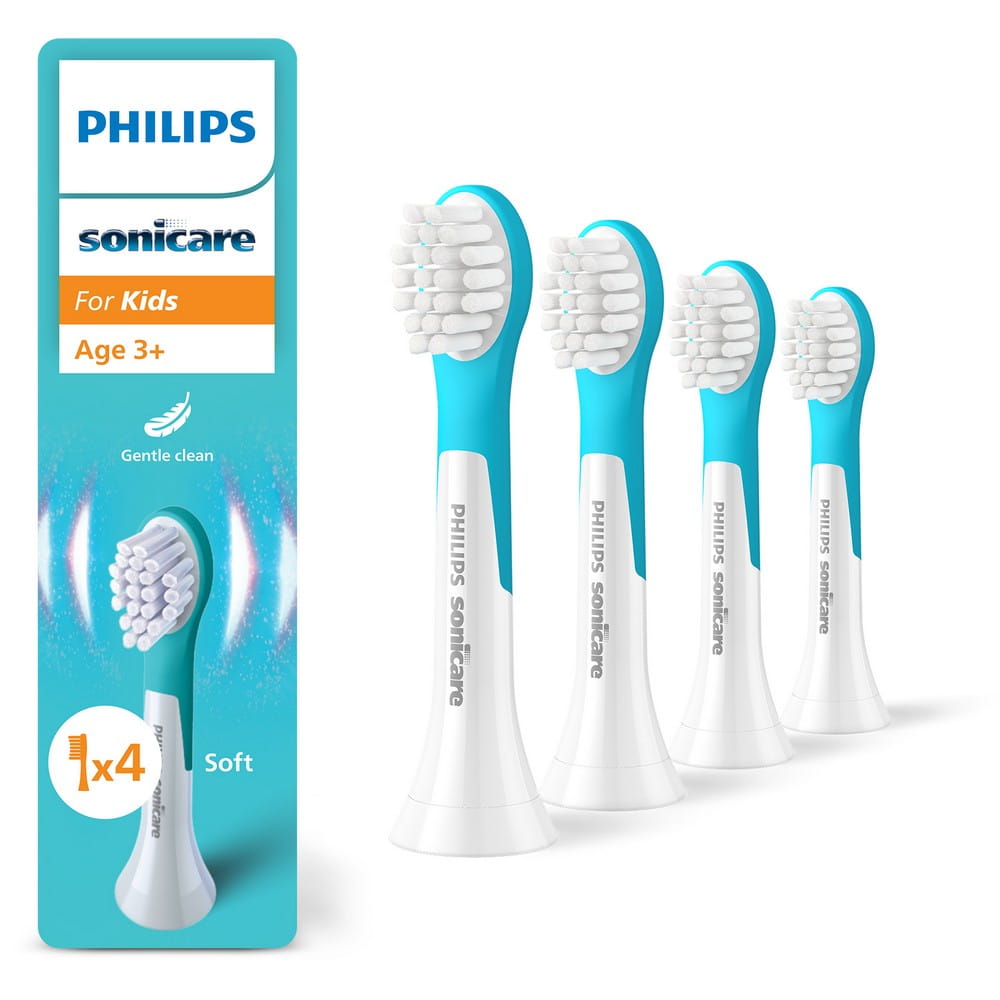 Сменные насадки для детей Philips Sonicare For Kids HX6034, мягкие, с 3 лет, 4 шт