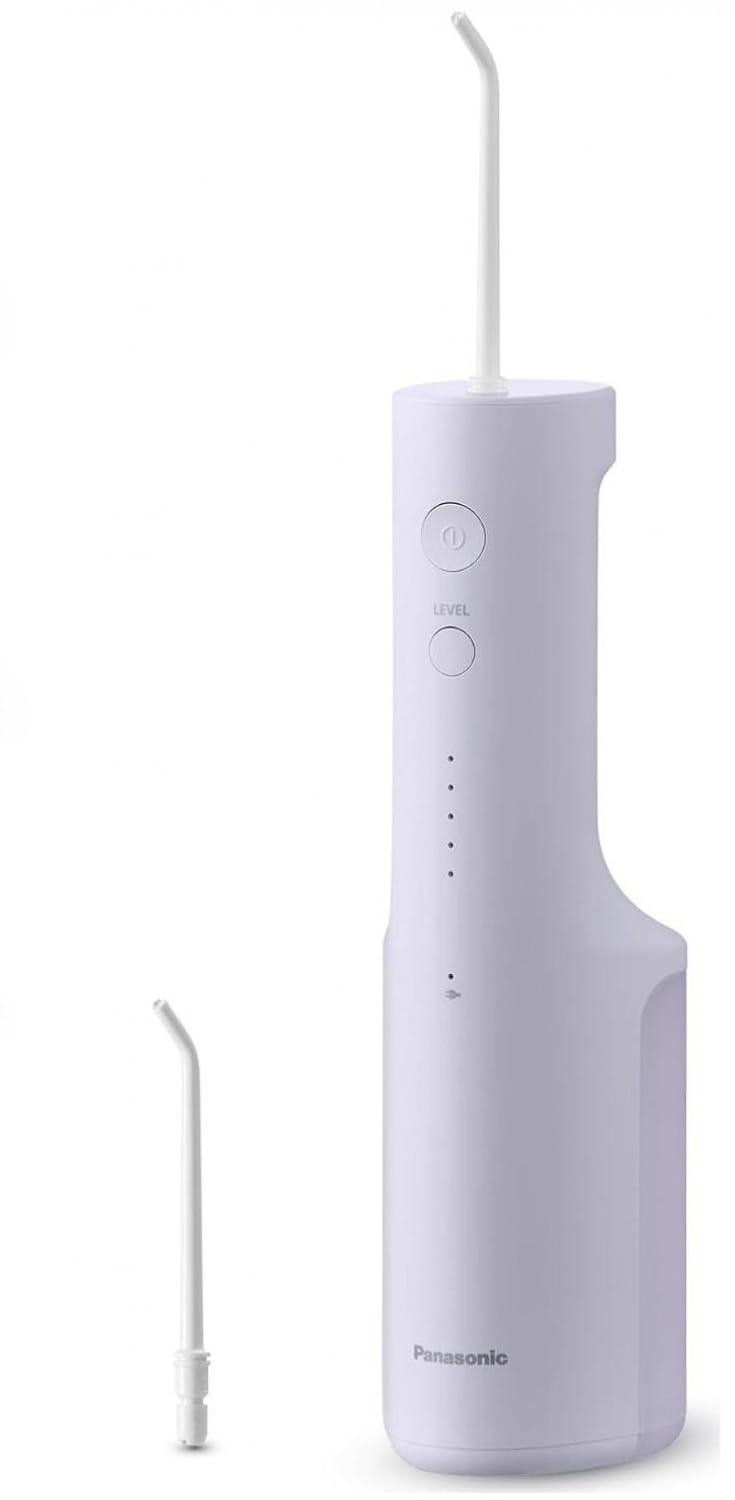 Ирригатор Panasonic EW-DJ26 White, аккумуляторный, 5 уровней давления, 2 насадки