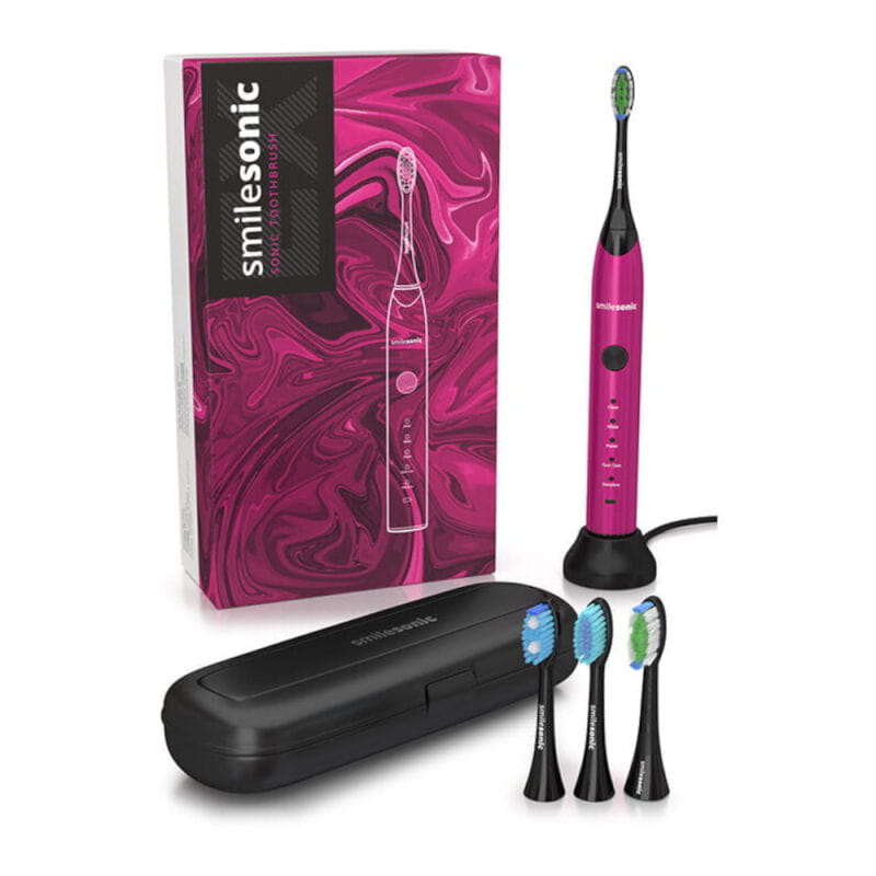 Звуковая зубная щётка SmileSonic EX Pink, 48 000 движений в минуту